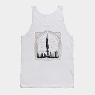 Burj Khalifa design Tank Top